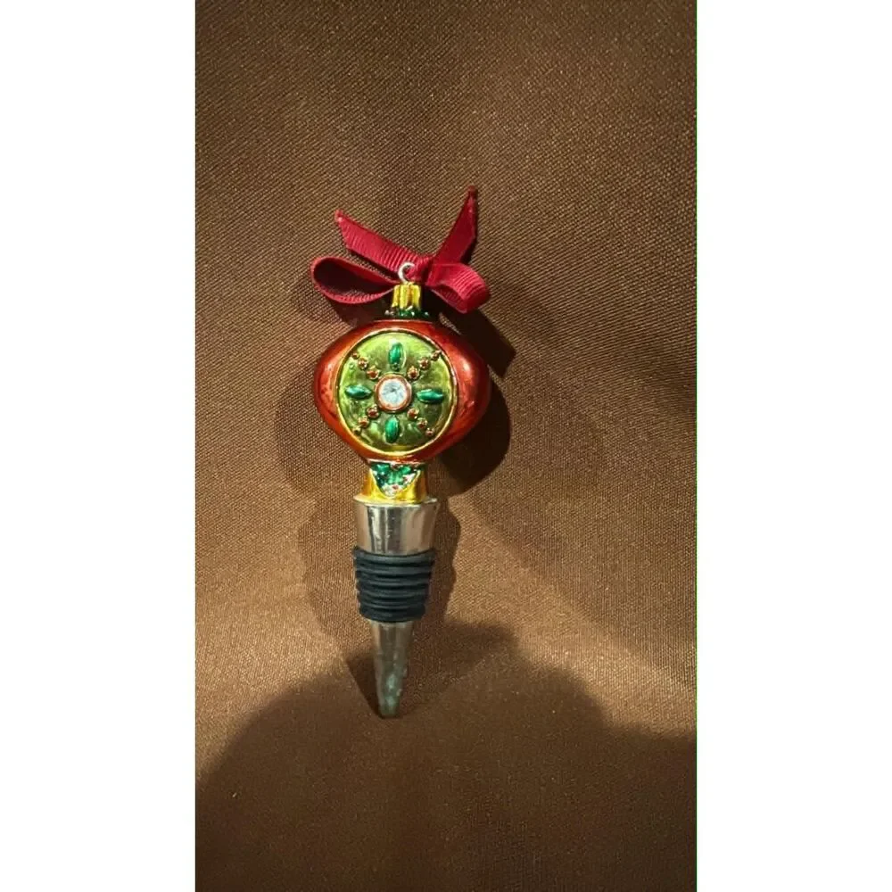 2 Wine Bottle  Stopper Christmas and Cat